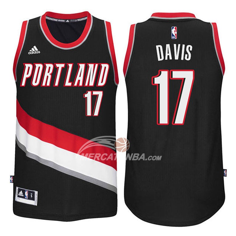 Maglia NBA Davis Portland Trail Blazers Negro